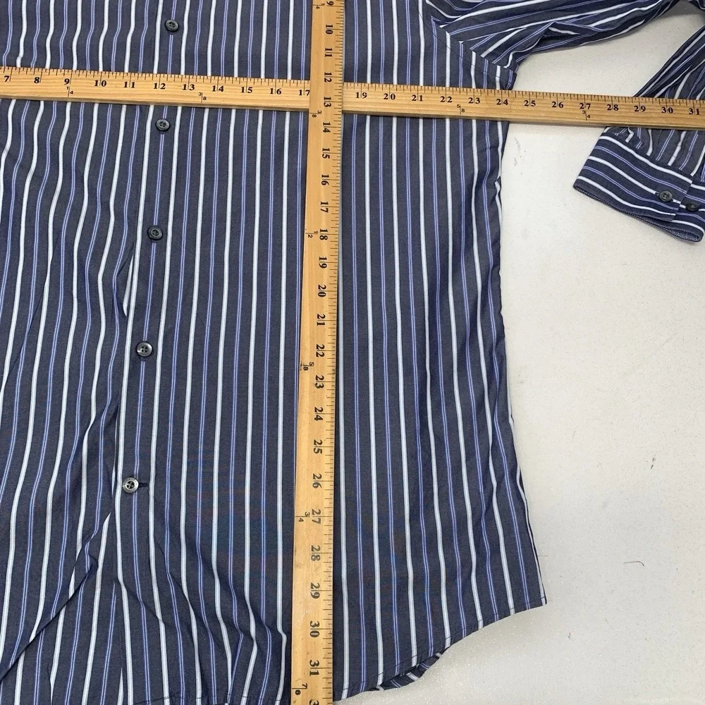 Banana Republic Long Sleeve Button Front Shirt Men Xl Slim Fit Lot /2 Non Iron